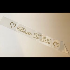 Bride to Be Sash